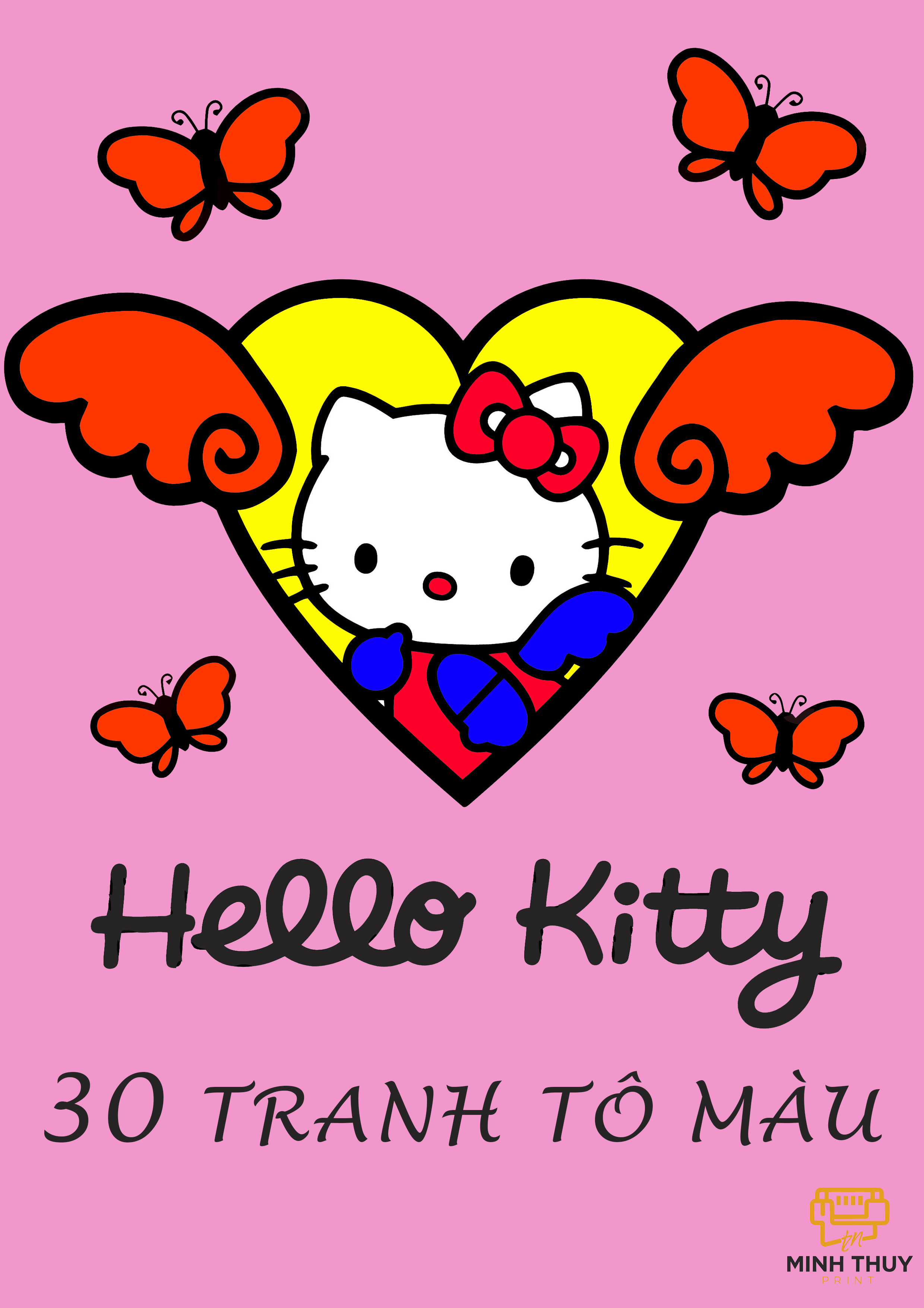 Tải 100+ tranh tô màu HELLO KITTY siêu dễ thương dành tặng bé