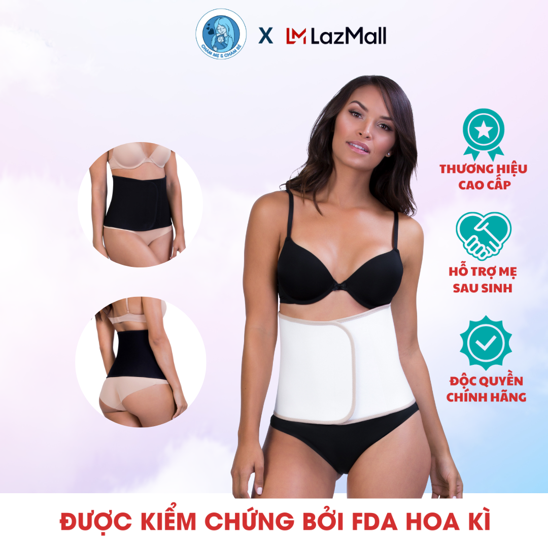 Đai nịt bụng, phục hồi sau sinh Viscose from Bamboo Belly Wrap. Chính hãng Belly Bandit, Mỹ. Chất liệu cao cấp, áp dụng công nghệ nén động quyền phục hồi vóc dáng