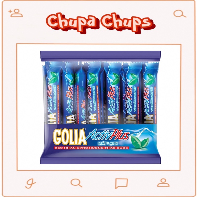 Kẹo Golia Activ Plus nhân Syrô Thảo Dược ( 16 Thỏi)