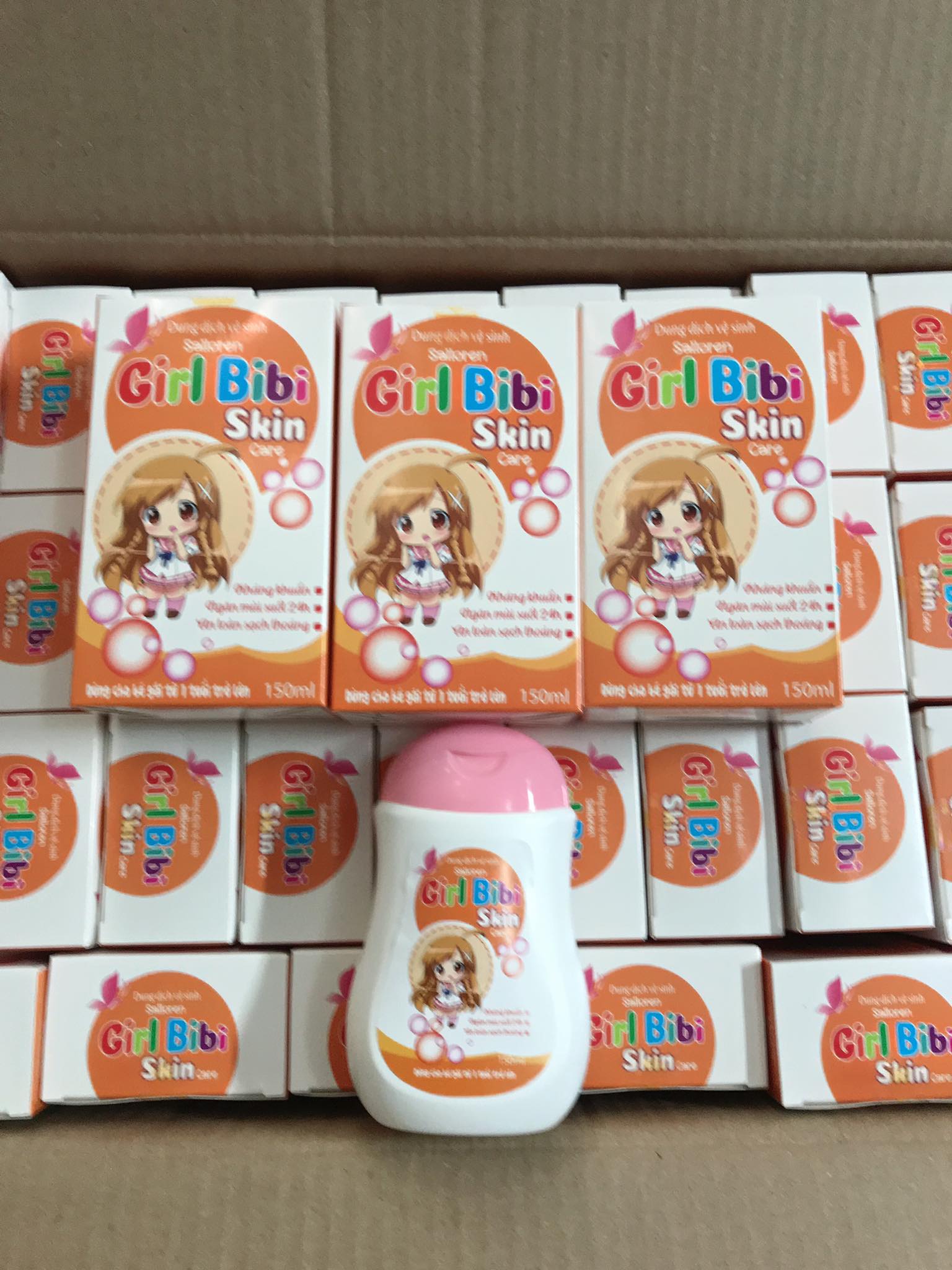 Dung dịch vệ sinh Bé Gái Salloren Girl Bibi Skin Care (Hộp 150ml)