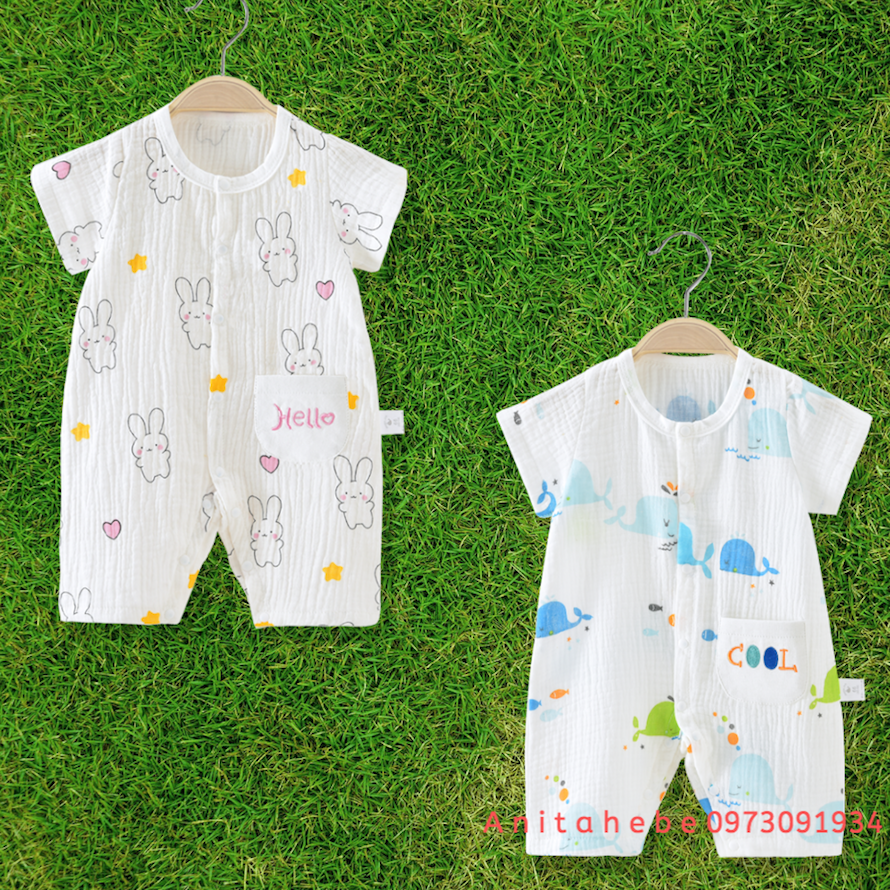 Bộ Bodysuit cho bé gái, bé trai từ size newborn đến size 9 tháng