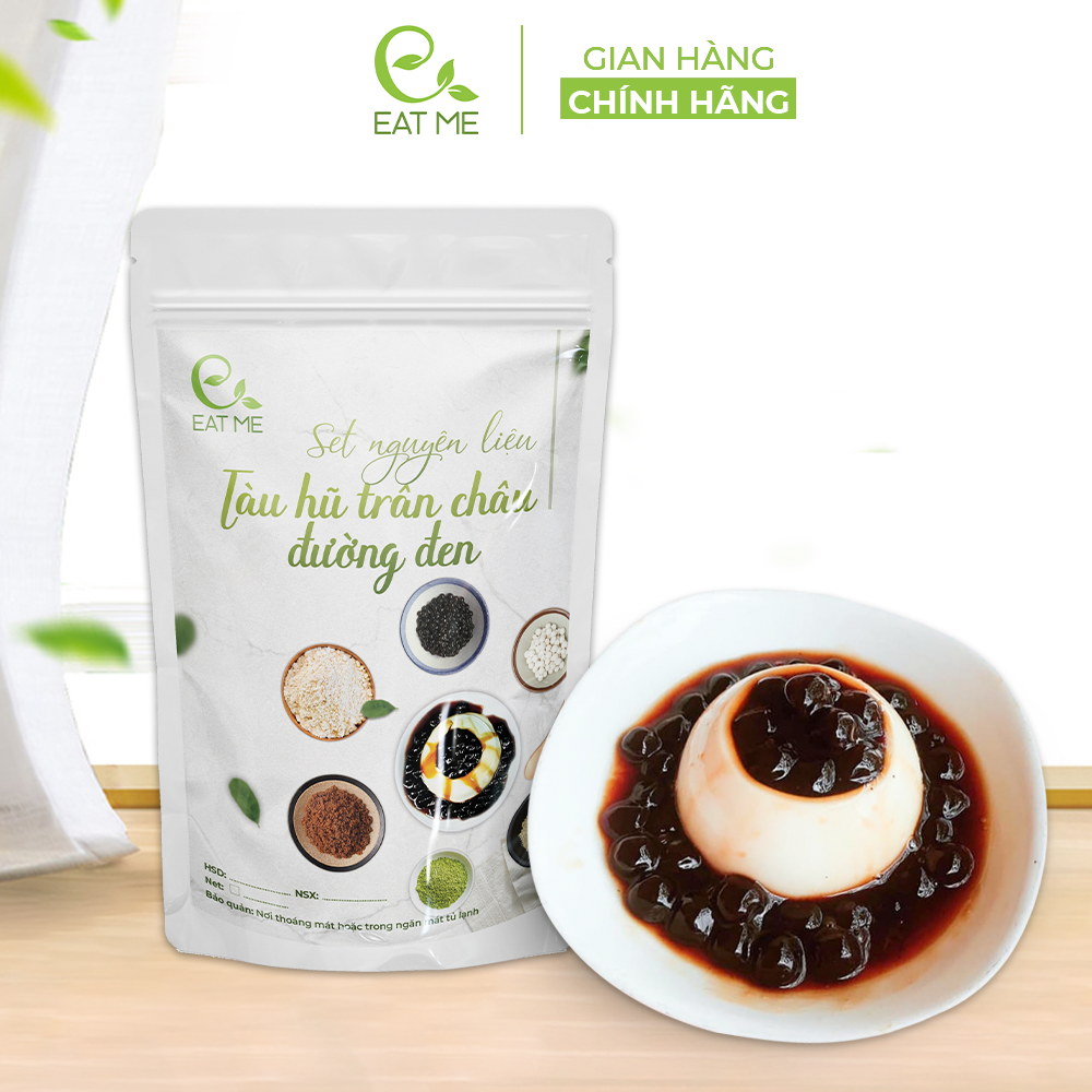 Set tàu hũ trân châu đường đen eatme - set nấu 10 12 chén