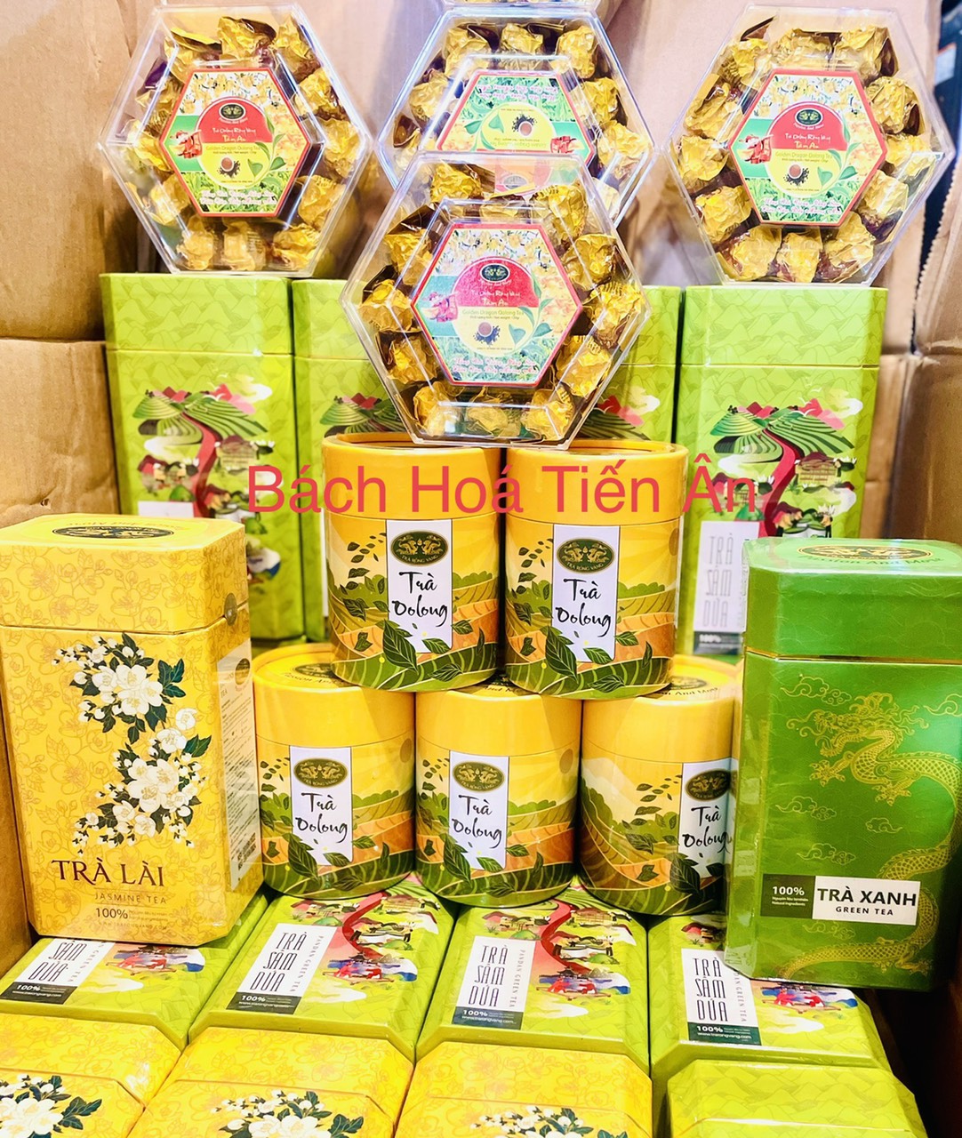 Trà xanh Rồng Vàng 150g Tết an khang - 100% nguyên liệu tự nhiên