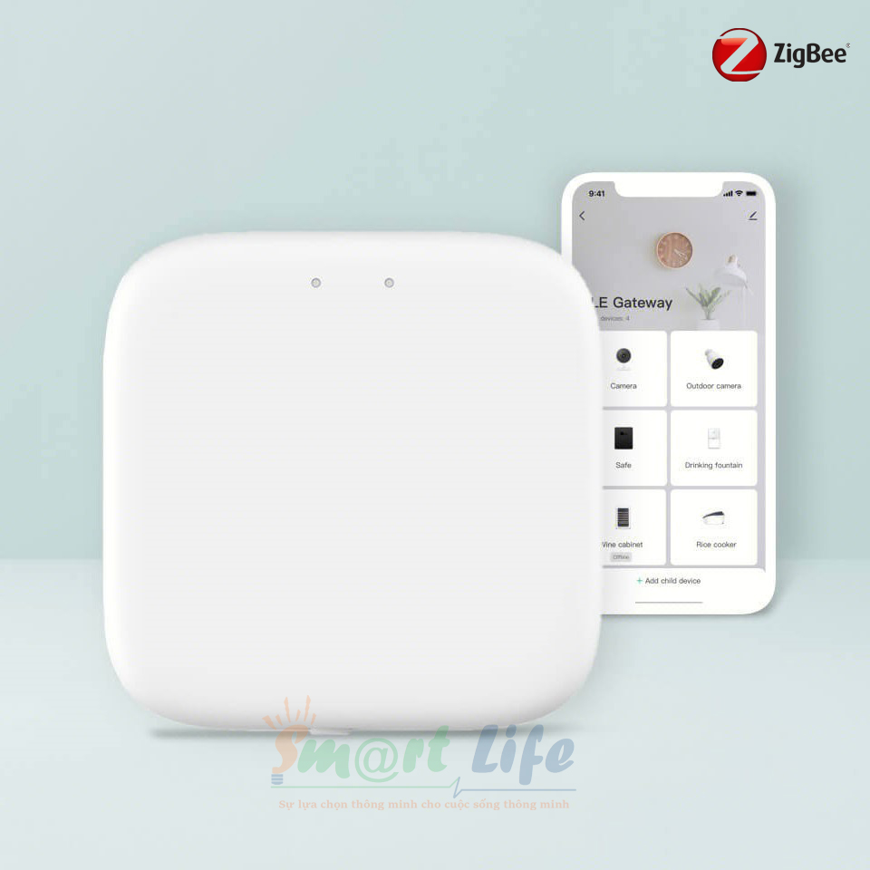 Bộ điều khiển trung tâm thông minh Zigbee thương hiệu Tuya Smart Life kết nối Wifi