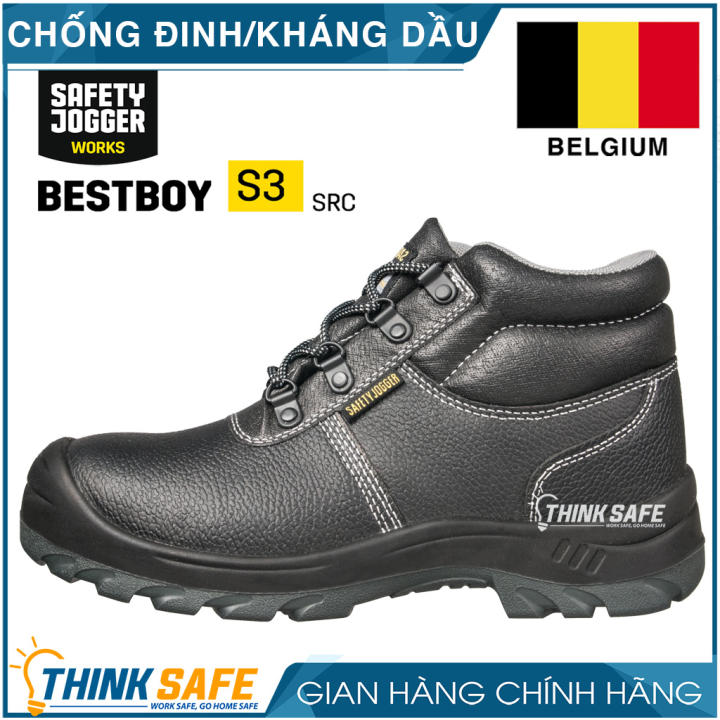 Giày bảo hộ lao động nam Jogger Bestboy S3 cổ cao, chống thấm nước - Giày Safety Jogger chính hãng - Thinksafe