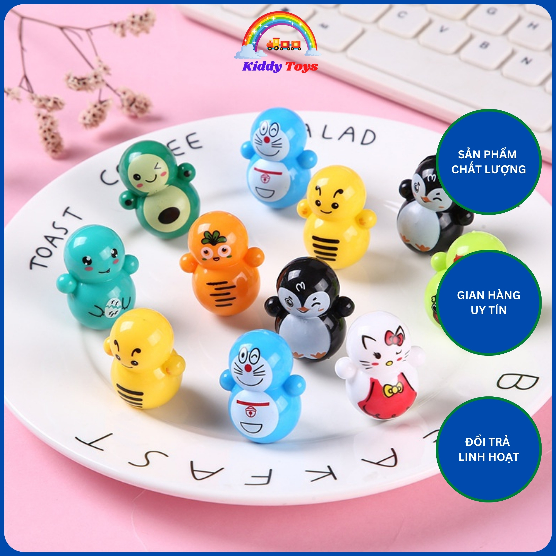Đồ chơi trẻ em lật đật mini dễ thương kiddy toys kt12