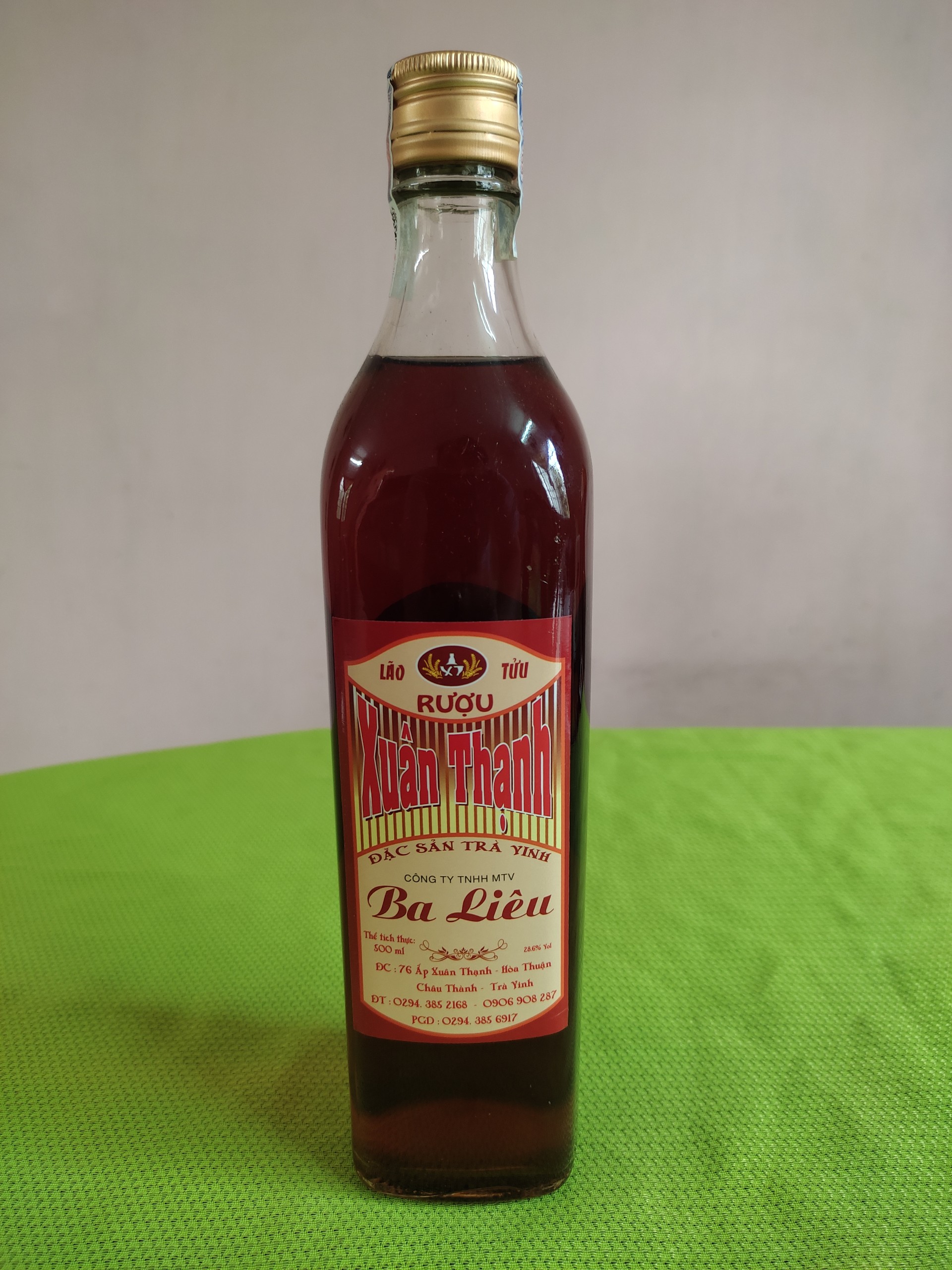 Rượu xuân thạnh / rượu lão tửu trà vinh - đặc sản trà vinh - 500ml