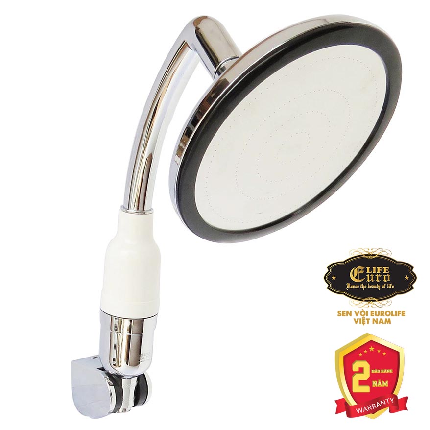 Tay sen siêu tăng áp mặt tròn lõi lọc Vitamin C Eurolife EL-H146 (Trắng bạc)