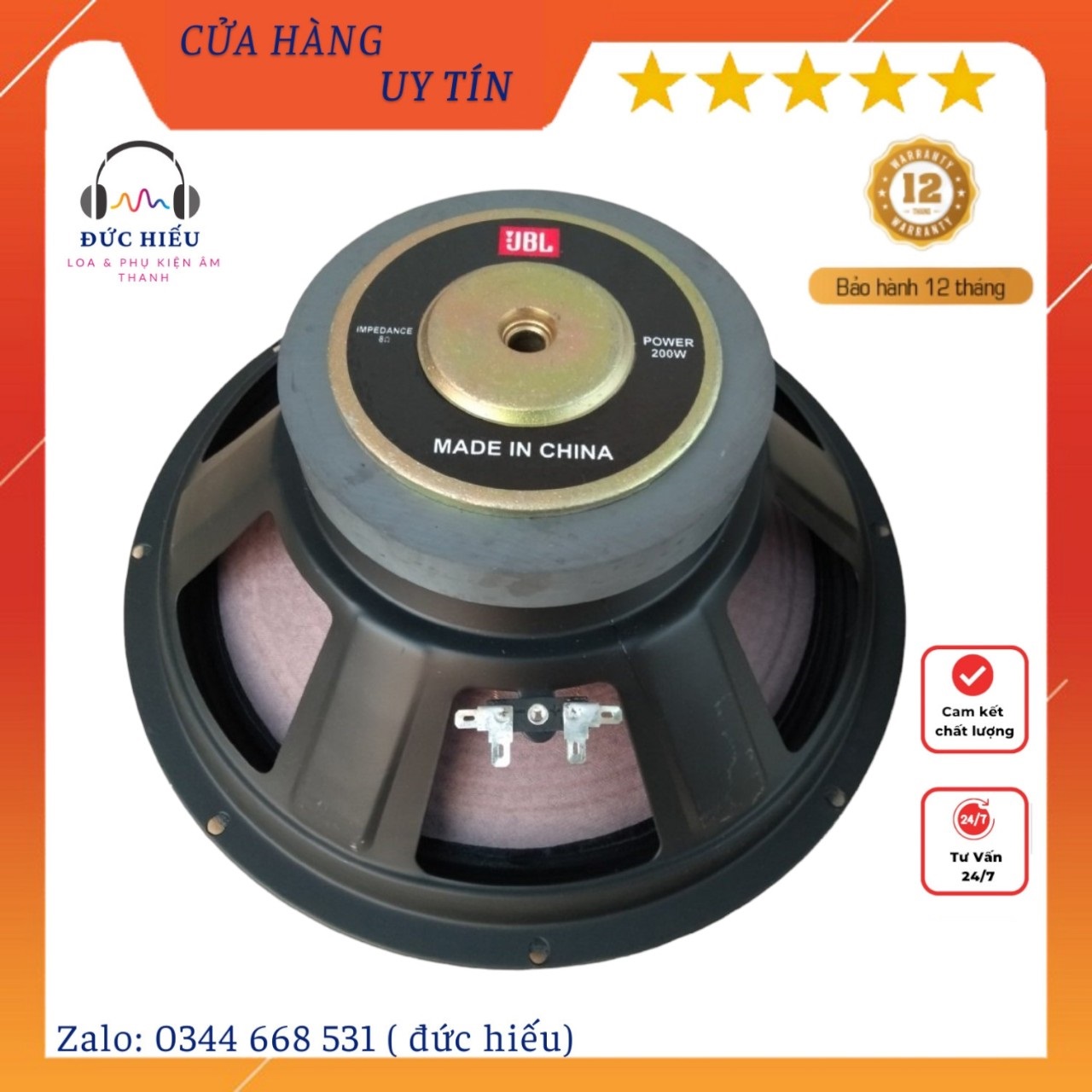 1 củ loa bass 30 jbl từ 140 coil 38 gân vải màng hồng -loa karaoke