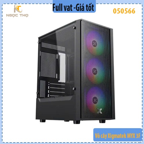 Vỏ Case Xigmatek MYX 3F – Micro-ATX/ITX – 2 mặt kính cường lực – 3 Fan ARGB sẵn – Chính hãng, Full VAT