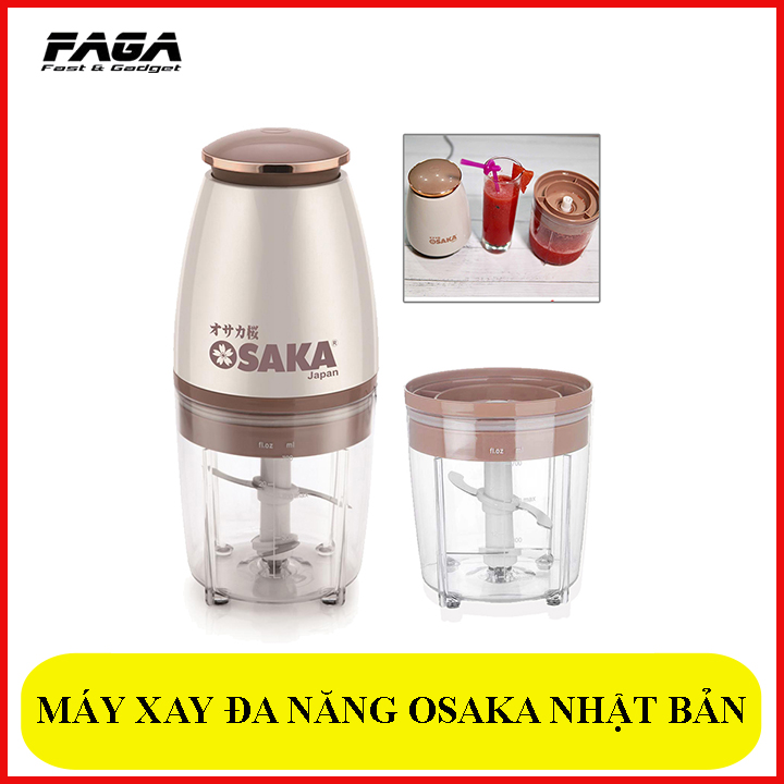 Máy Xay Đa Năng Osaka Nhật Bản, Công suất 350W, Dung tích 0,7 lít, Lưỡi dao Inox sắc bén, Thiết kế nhỏ gọn dễ dàng sử dụngMáy Xay Đa Năng Osaka Nhật Bản, Công suất 350W, Dung tích 0,7 lít, Lưỡi dao Inox sắc bén, Thiết kế nhỏ gọn dễ dàng sử dụng