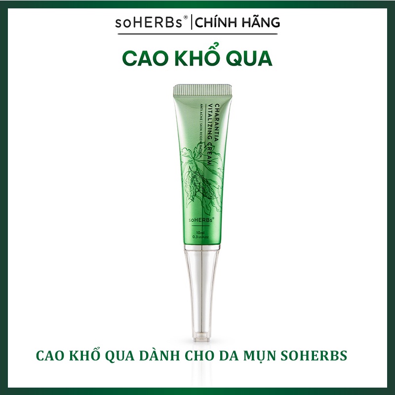 Cao Khổ Qua Soherbs 10ml Dành Cho Da Mụn - Làm Sạch Mụn Sáng Da Nhanh Chóng