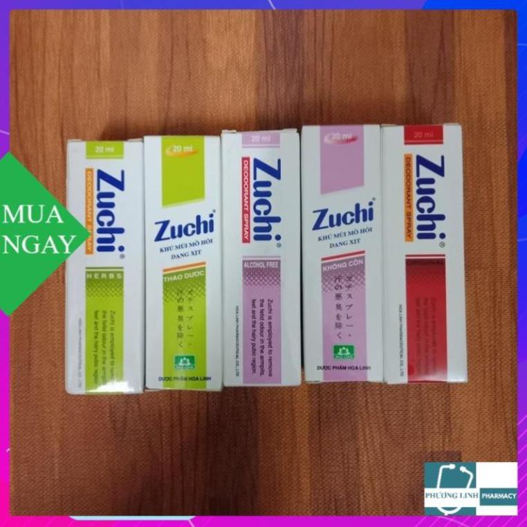 Combo 10 chai Xịt khử mùi Zuchi thảo dược