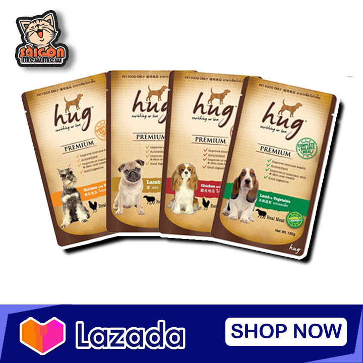 Pate hug cho chó gói 120gr