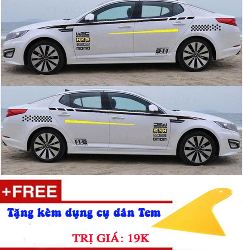 Bộ tem dán sườn xe d-127