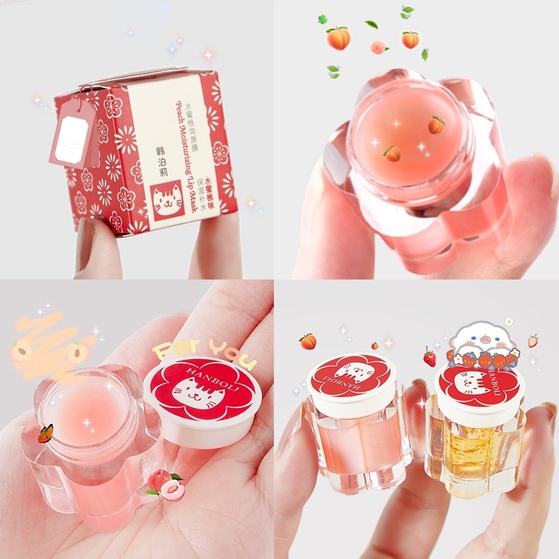 Mặt Nạ Ngủ Kiêm Son Dưỡng Môi Hanboli Moisturizing Lip Mask 36g Nội Địa Trung HOT SALE