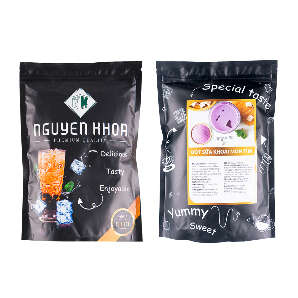 Bột sữa khoai môn tím nguyên khoa 1kg - bếp nguyên khoa