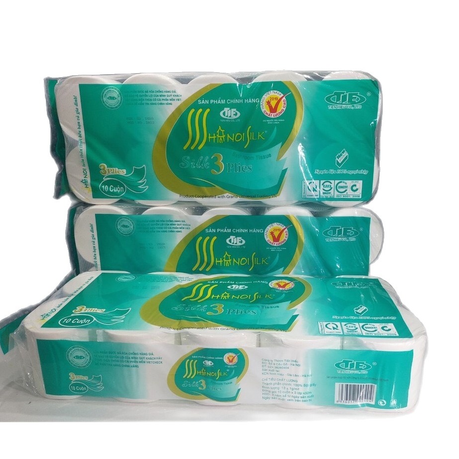 Giấy Vệ Sinh Hà Nội Không Lõi 3 Lớp💝Nặng 1,6kg,siêu dai, siêu mềm