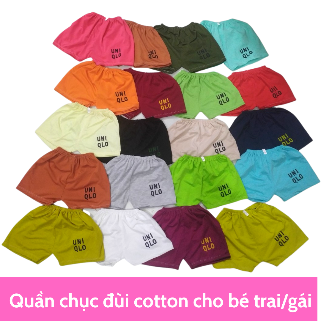 SÉT 5 QUẦN ĐÙI UNI CHO BÉ TRAI/ GÁI 6-25KG