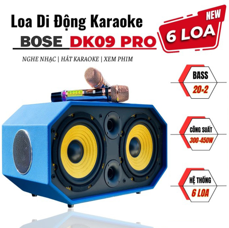 Loa Xách Tay Bose 6 Đường Tiếng Bass Đôi 20cm Kèm 2 Micro . Loa Sử Dụng 2 Bass 20cm2 Treble 1 Trung Và Âm Trầm Cực Mạnh Và Âm Thanh Sáng Tách Biệt Đến Từng Nốt Nhạc Hoàn Hảo