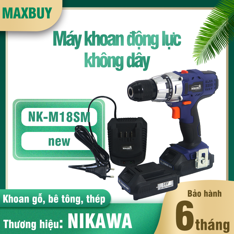 Máy khoan pin cầm tay nikawa nk-m18sm