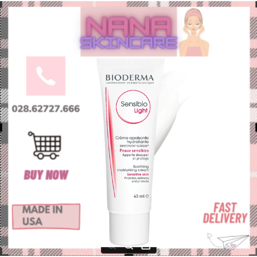 Kem Cấp Ẩm Da Bioderma Sensibio Light 40ml