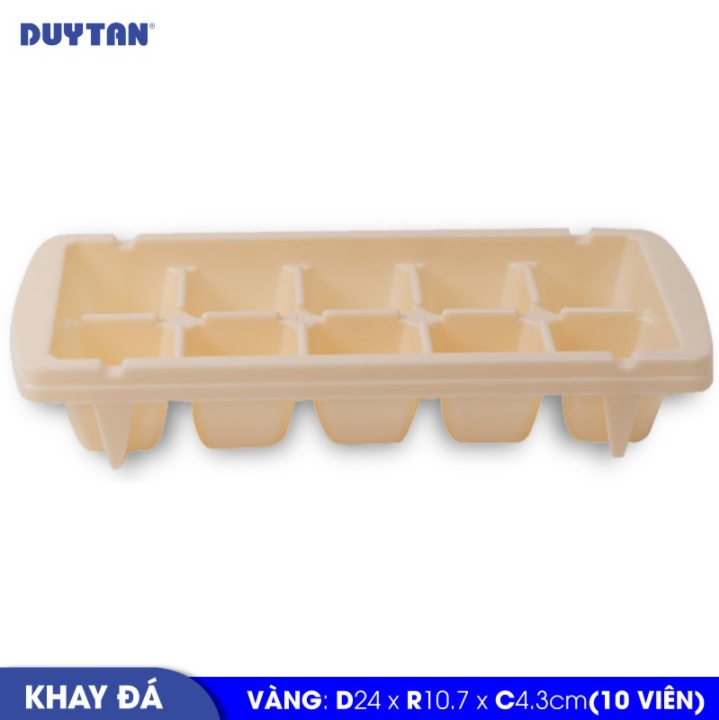 Khay đá 10 viên nhựa DUY TÂN (24 x 10.7 x 4.3 cm) - 12996 - Giao màu ngẫu nhiên