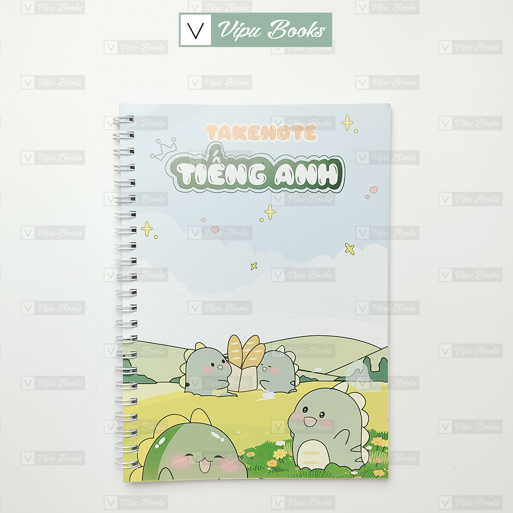 Văn phòng phẩm - sổ tay takenote tiếng anh - khổ giấy a5