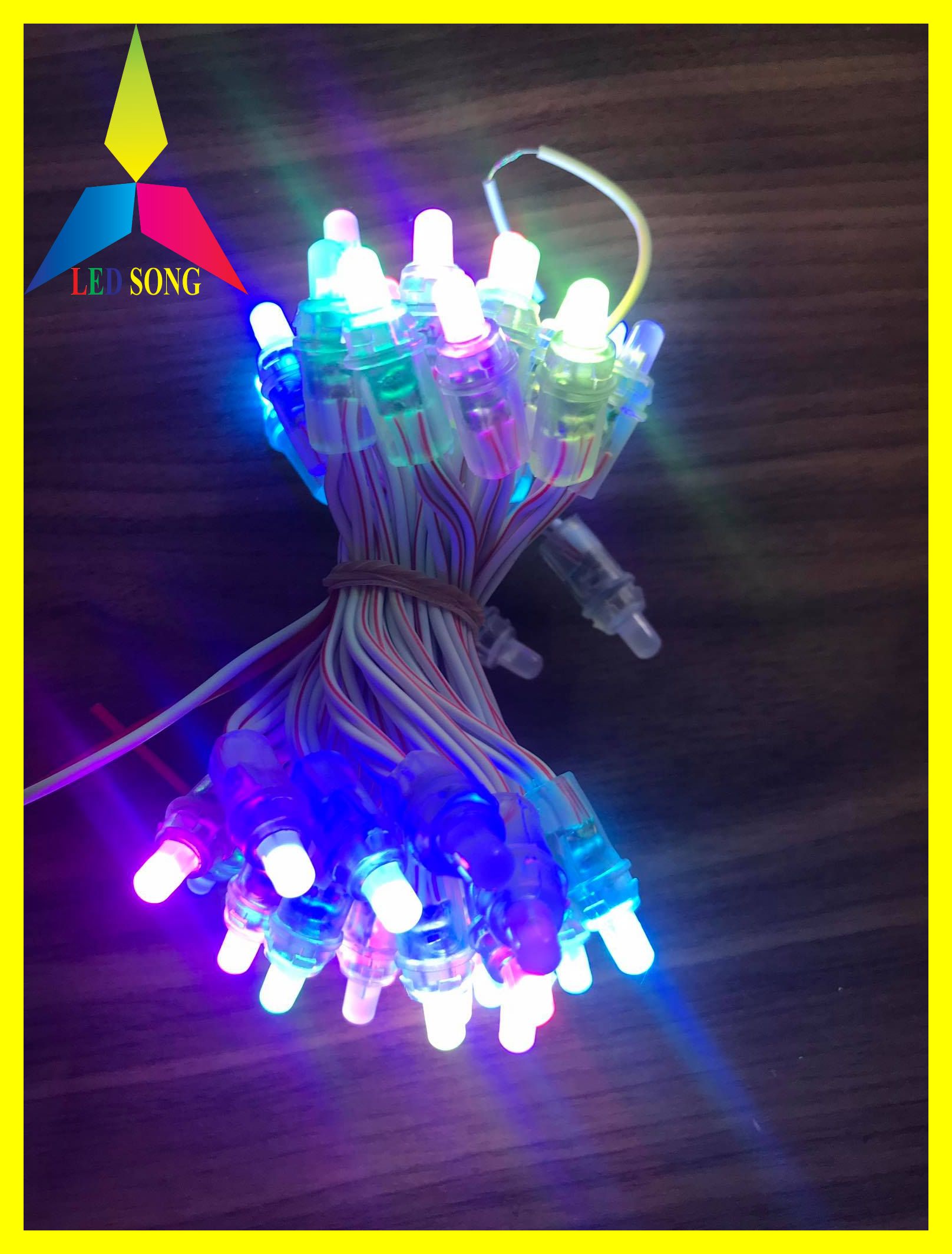 Led đúc F5 tự nháy, 5v, dây 50 bóng