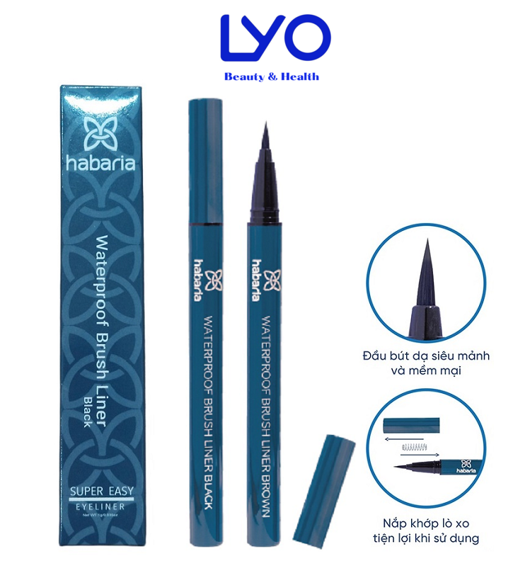 Bút kẻ mắt Waterproof Brush eyeliner Habaria Lyo.vn