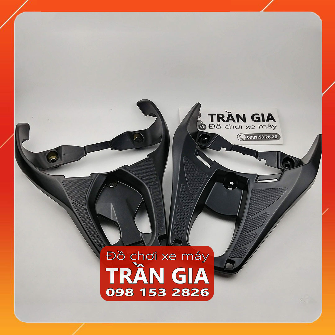 Cảng sau xe vision kiểu sh ý 300i năm 2014-2015-2016-2017-2018-2019-2020 tay dắt xách đen nhám - phụ kiện trang trí