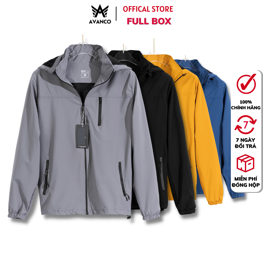 Áo khoác gió nam nữ lót lưới, chống nước và cản gió bụi hiệu quả - AV50
