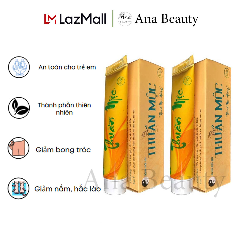 Liệu trình 2 Tuýp Kem bôi da Thuần Mộc của Thanh Mộc Hương giảm bong tróc nấm ngứa vảy nến da
