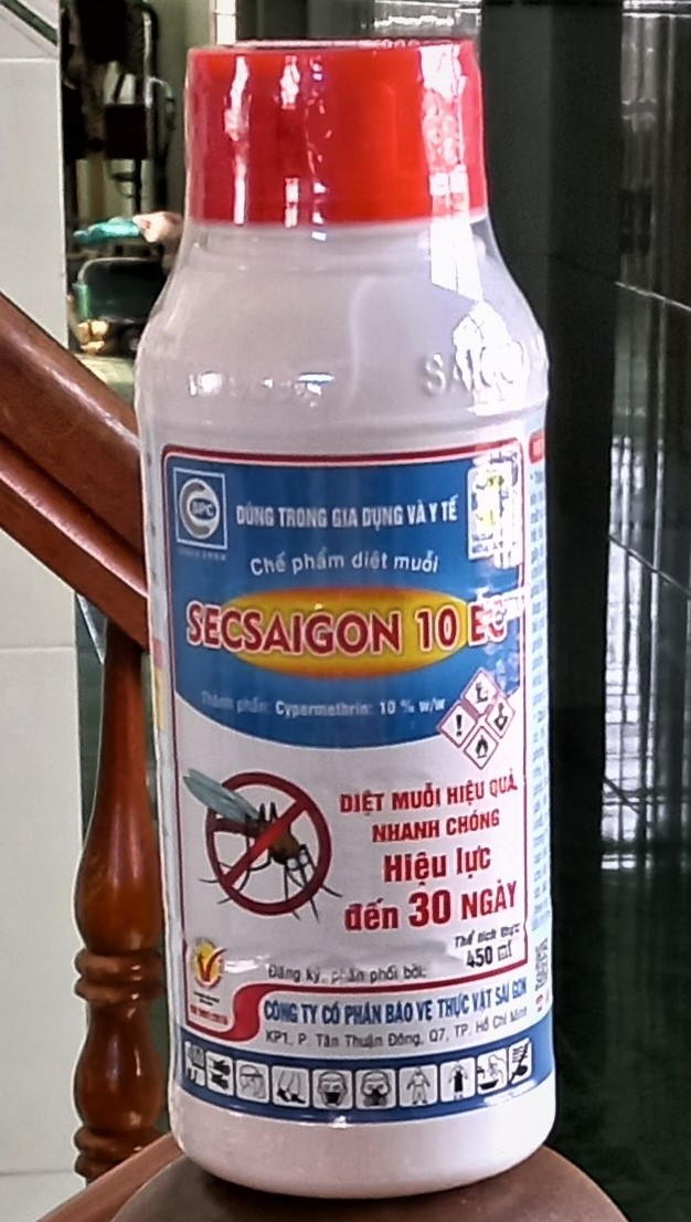 Chế phẩm diệt muỗi secsaigon 10ec 450ml