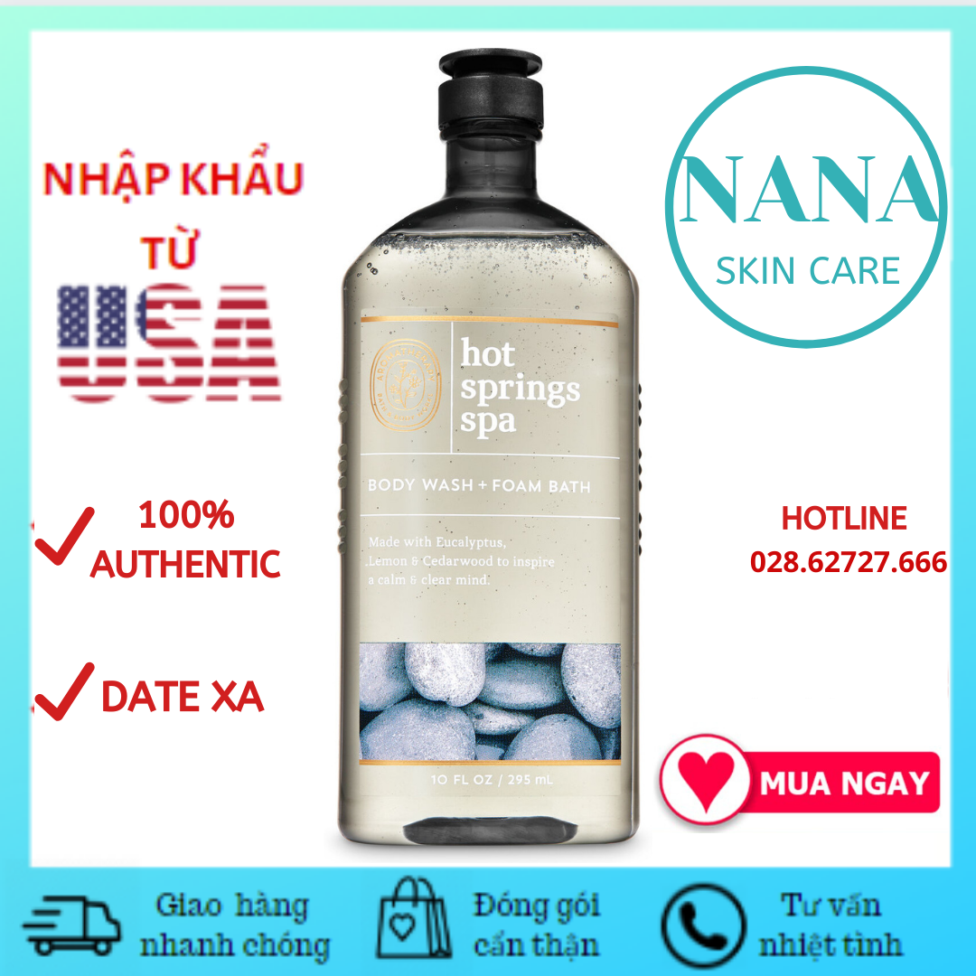 Sữa Tắm Bath And Body Works Aromatherapy - Hot Spring Spa