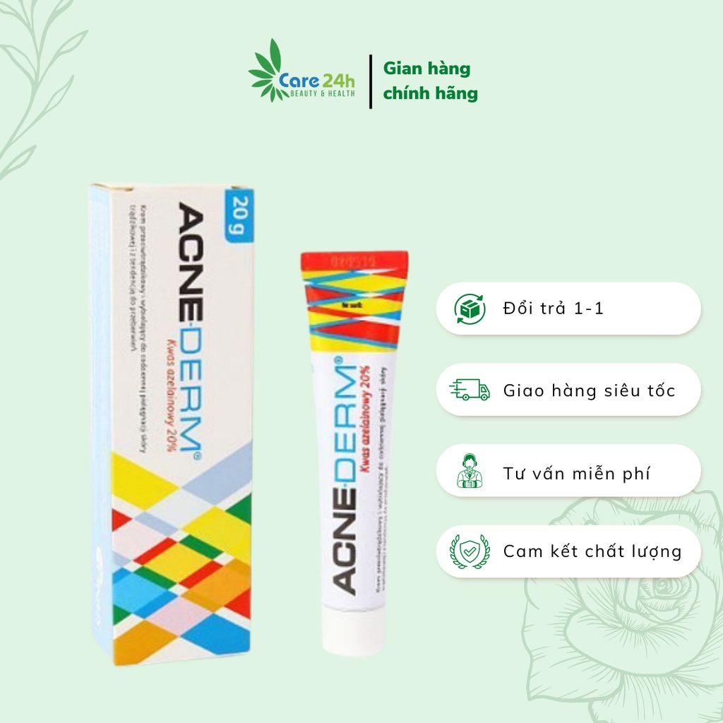Kem giảm mụn, mờ thâm Acne-Derm Kwas Azelainowy 20% 20g