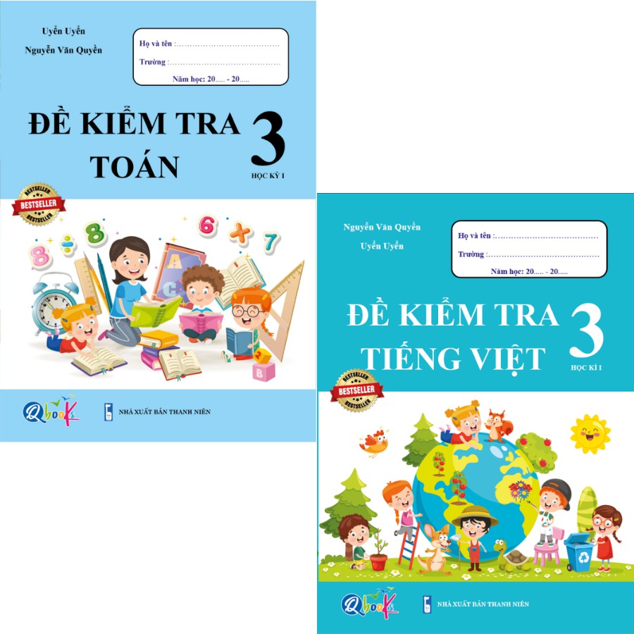 Sách - combo đề kiểm tra toán và tiếng việt 3 - học kì 1