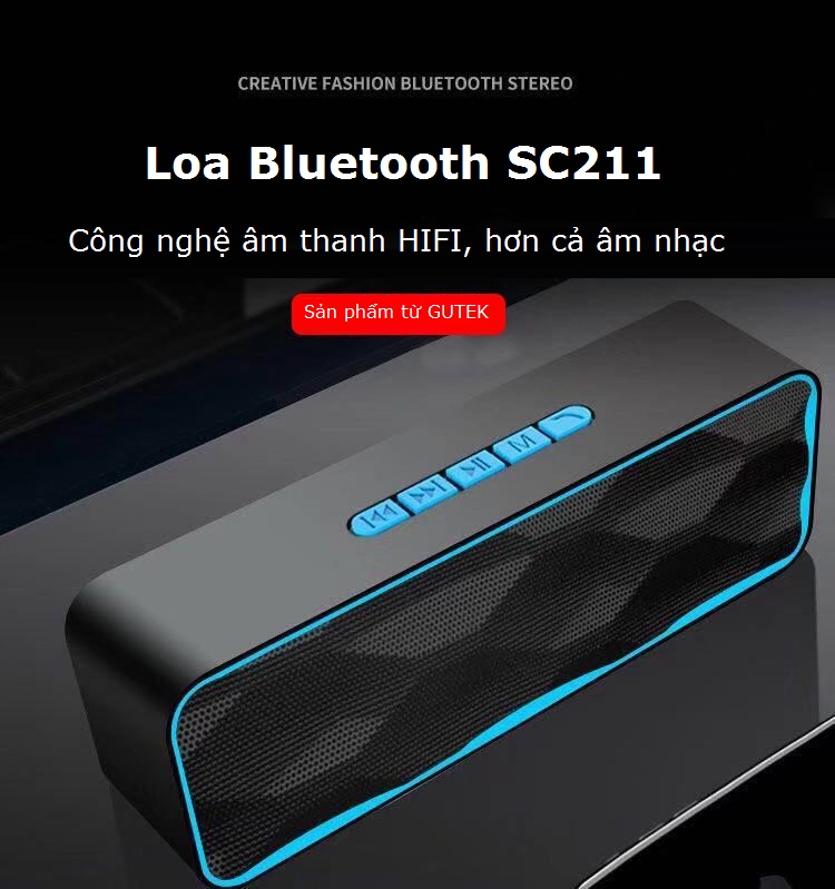 Loa bluetooth để bàn SC211 bass hay