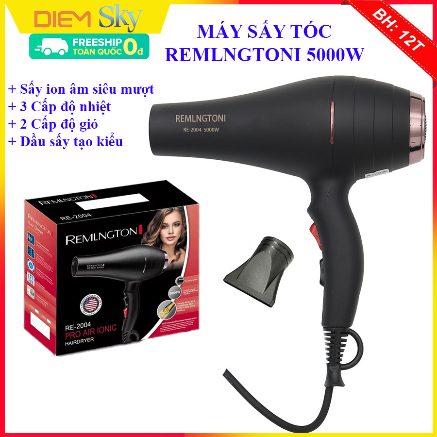 Máy sấy tóc ion âm 5000W, 3 cấp độ nhiệt, 2 cấp độ gió. Máy sấy tóc công suất lớn tạo kiểu tóc chuyên nghiệp dùng cho salon, gia đình