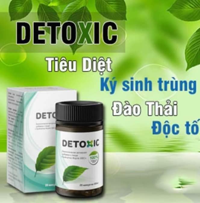 Viên uống diệt ký sinh trùng Detoxic của Nga Diệt Ký Sinh Trùng Có Hại Và Hôi Miệng Thải Độc Cơ Thể Chinh Hãng
