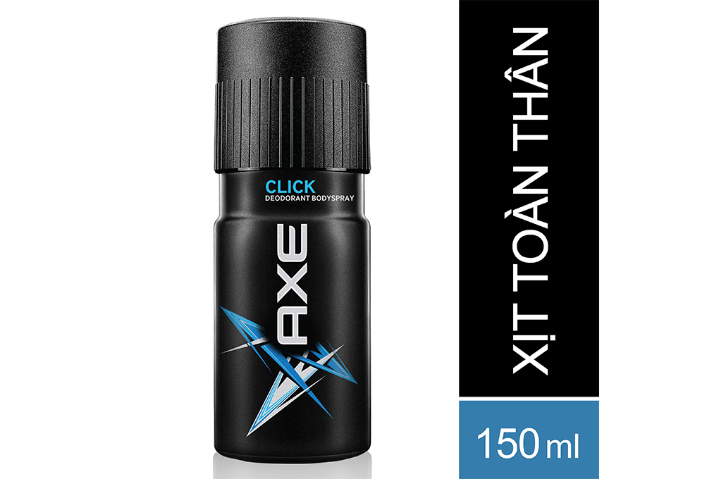 Xịt khử mùi toàn thân axe click 150ml