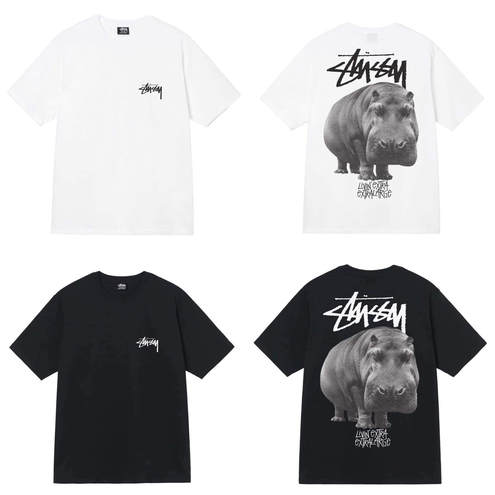 Áo thun stussy big hippo - có sẵn