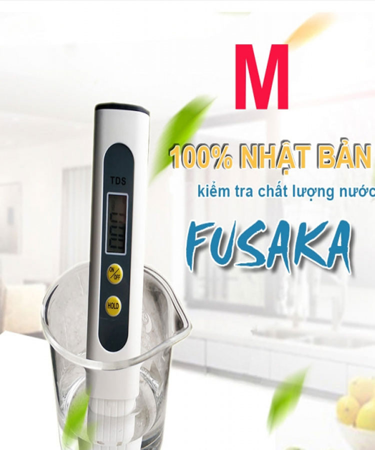 Bút thử nước sạch FUSAKA Nhật Bản, bút đo độ mặn , kiểm tra chất lượng nước cao cấp thích hợp đo nước sạch cho e bé .bảo hàng 12 tháng