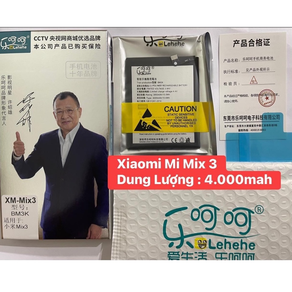 Pin xiaomi mi mix 3 bm3k 4.000mah lehehe