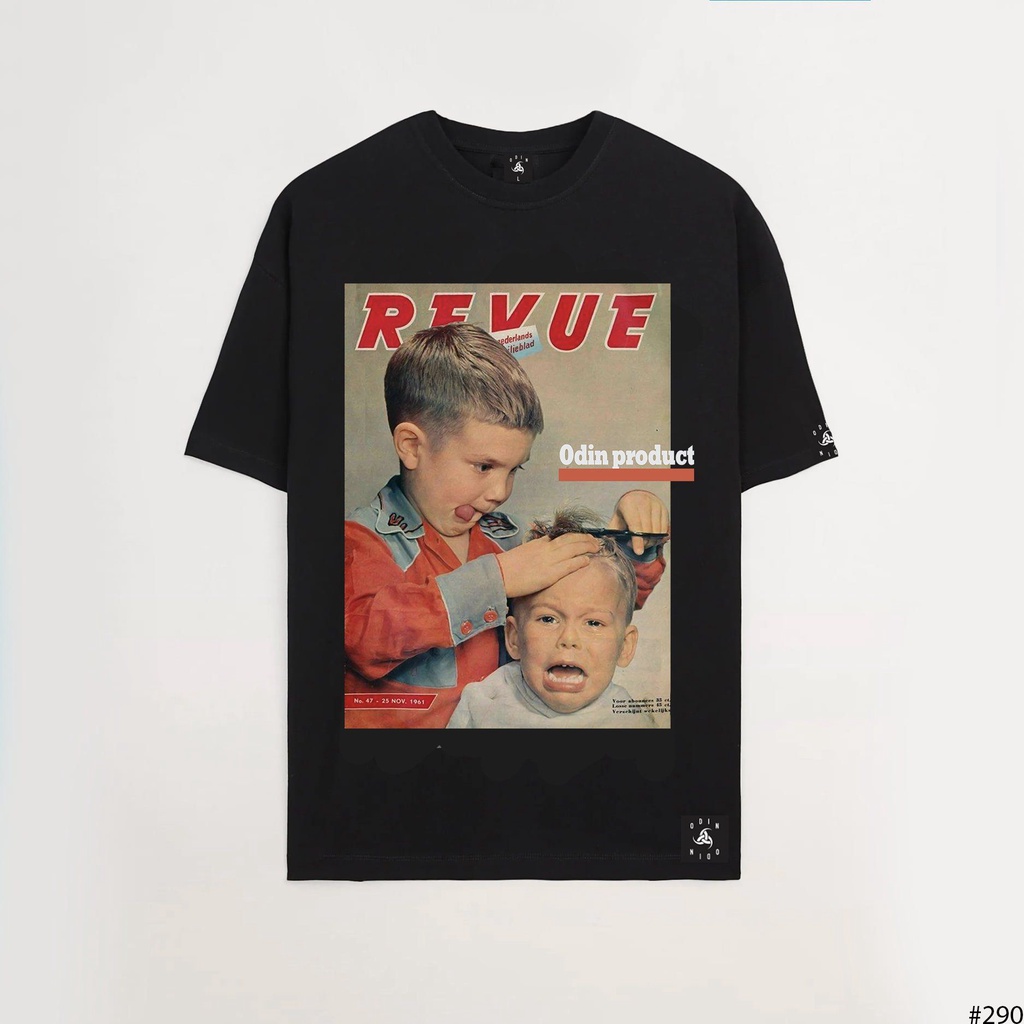 Áo thun oversize revue , áo phông cotton nam nữ unisex, odin clothing