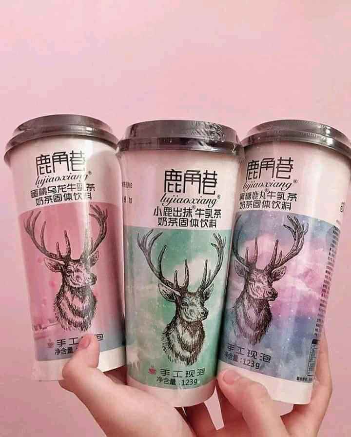 3 cốc trà sữa the Alley 3 vị trà xanh ,đường đen ,đào  tiện lợi