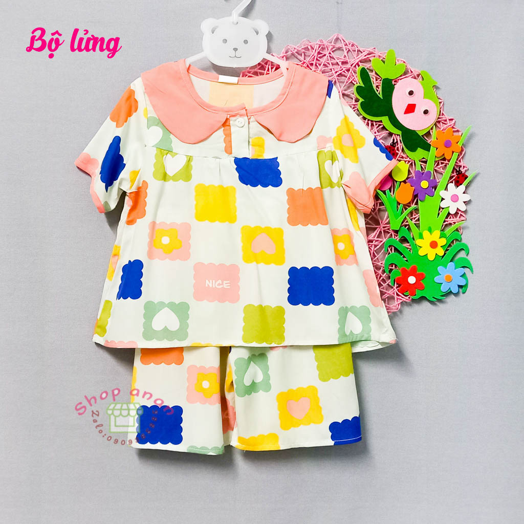 Bộ tole đùi/lửng bé gái 12-13kg