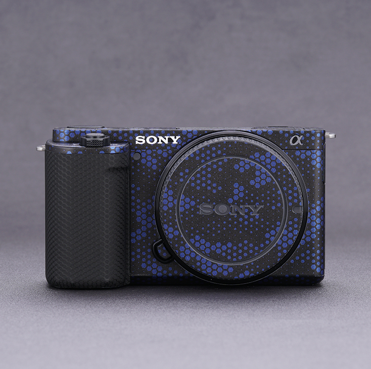 Miếng dán skin máy ảnh 3m - mẫu mamba xanh vân nổi- cho máy ảnh sony a6000/a6100/a6300/a6400/a6500/a6600/zve10/zv1...