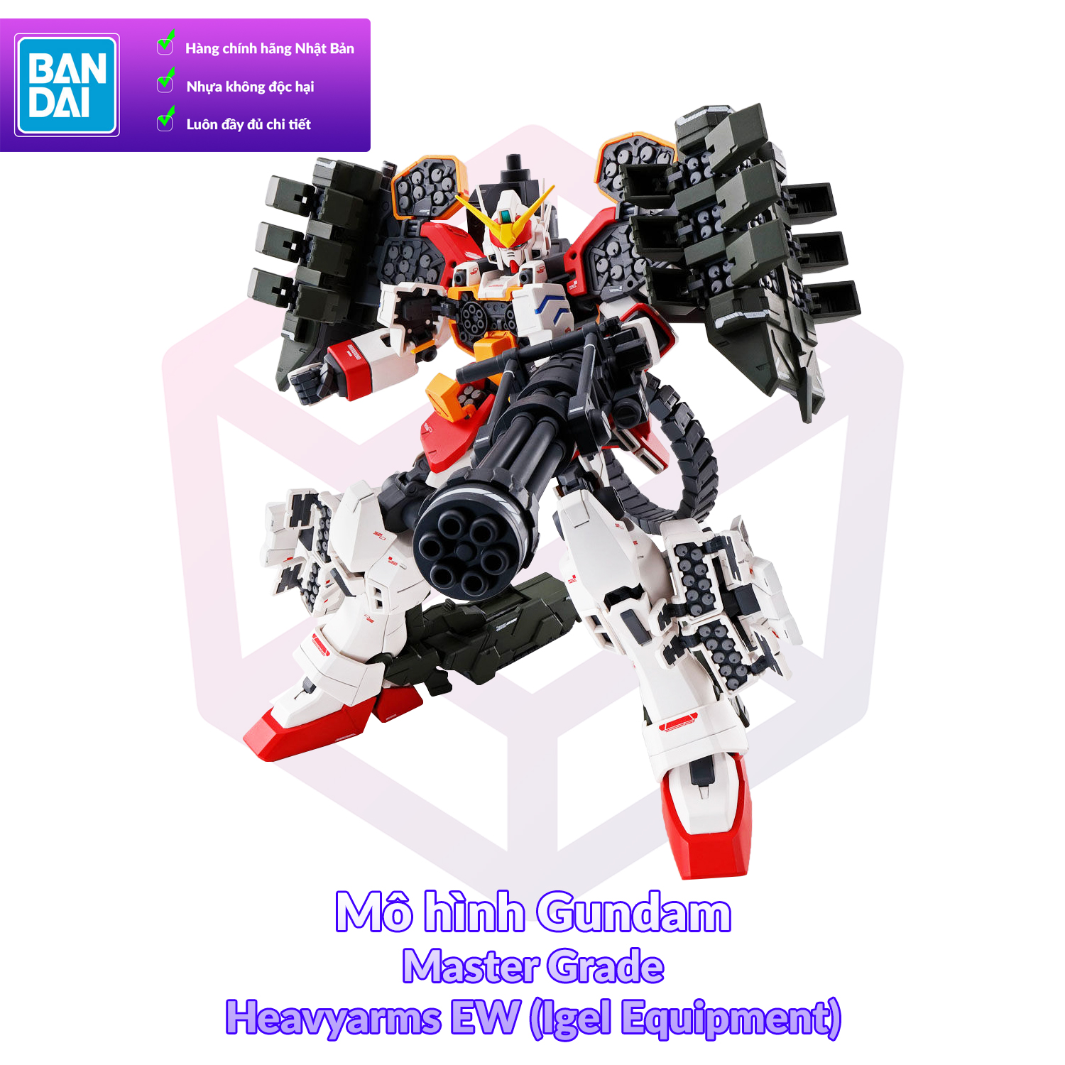 Mô hình gundam p-bandai mg heavyarms ew 1/100 gundam wing