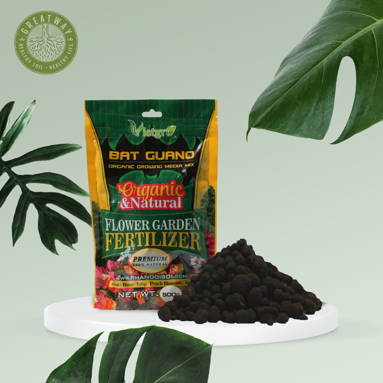Phân dơi hữu cơ 500g nhập khẩu Indonesia Bat Guano 500g